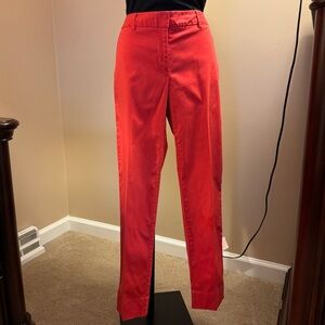 Jones New York red cotton ankle pants. Size 4